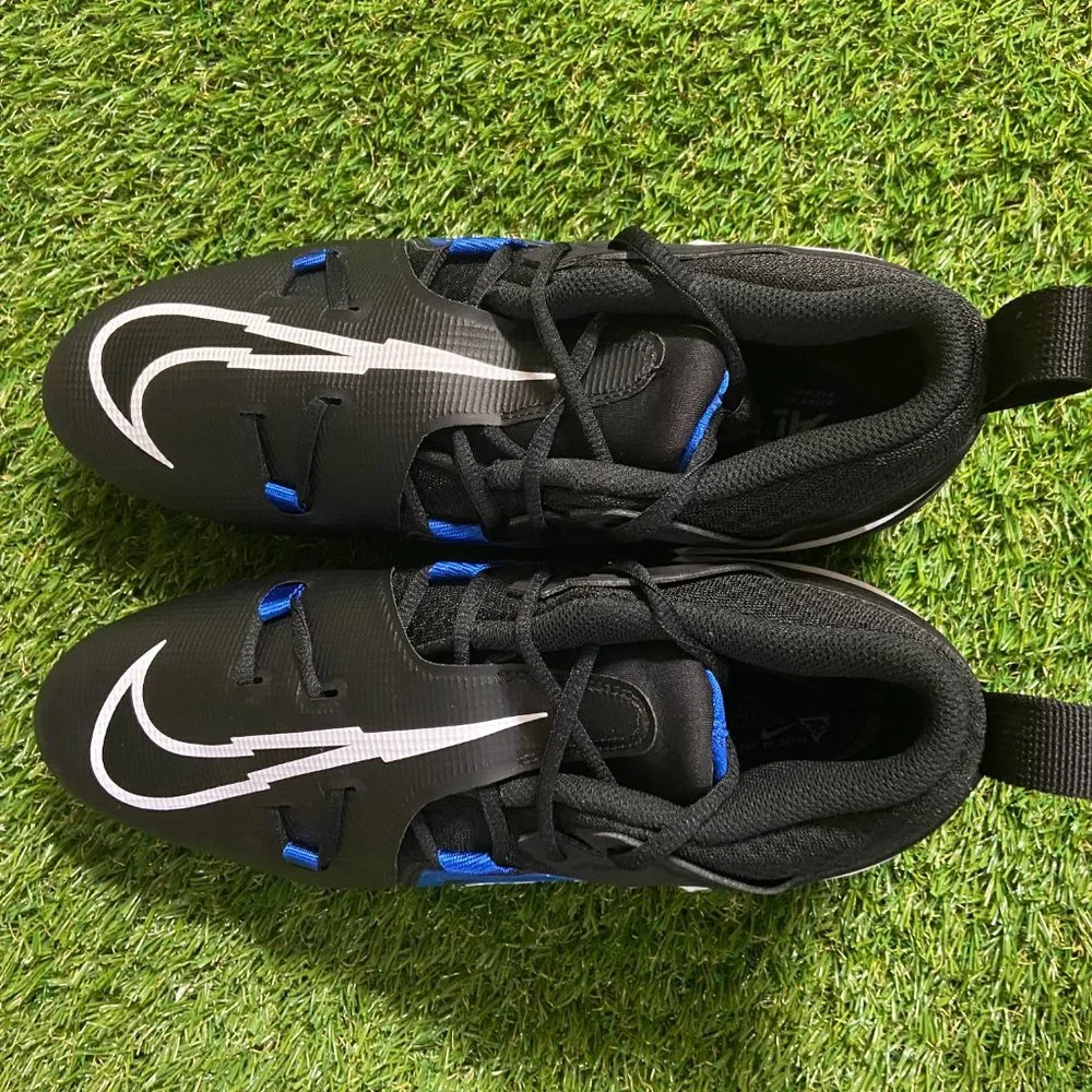 Nike Alpha Menace Pro 3 Blue/Black Football Cleats CT6649-007 Mens 11.5 NEW